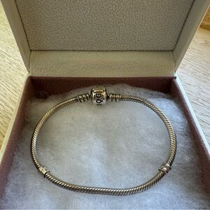 Authentic Pandora Barrel Clasp Snake Chain Bracelet